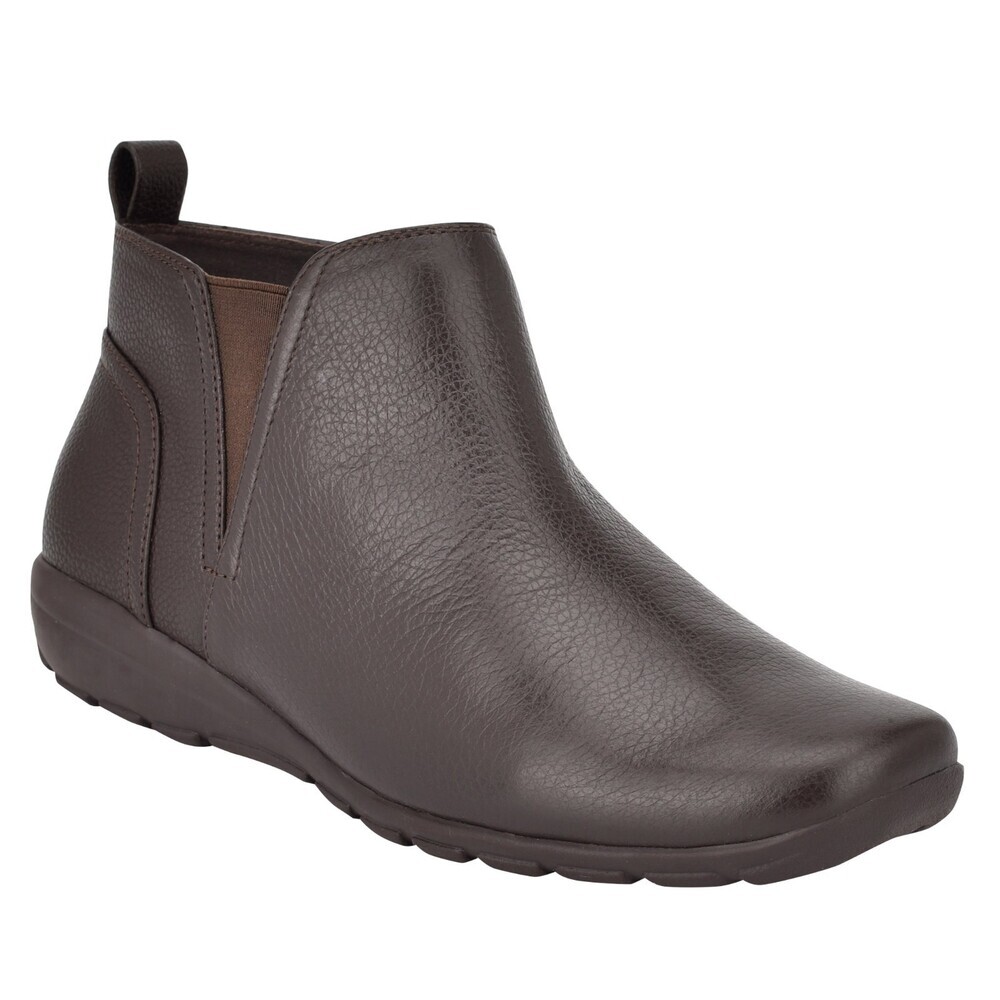 Easy Spirit Aerial Boots Women's 9 Brown Leather Round Toe Ankle Bootie LION739